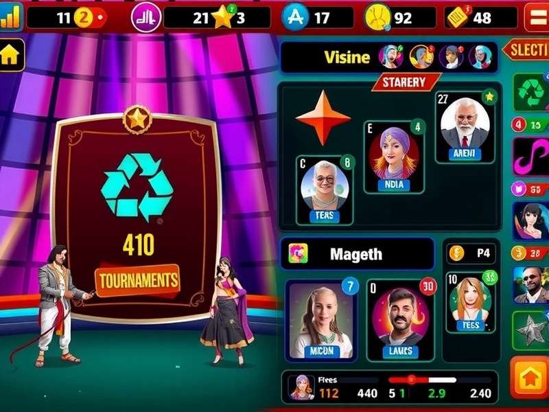 Goa Star Ace tournament interface showing competitive gameplay